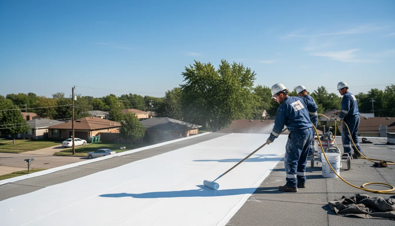 Commercial roof coating in Dougherty, OK near me